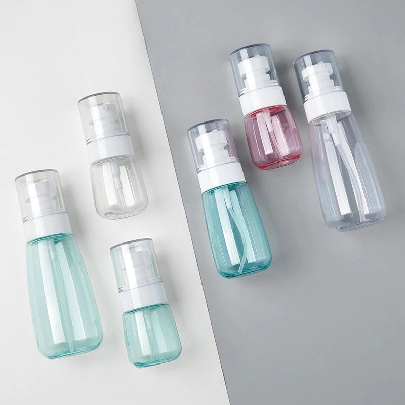 30ml 60ml 100ml Small Empty Refillable Perfume Round Plastic Cosmetic Packaging Bottle