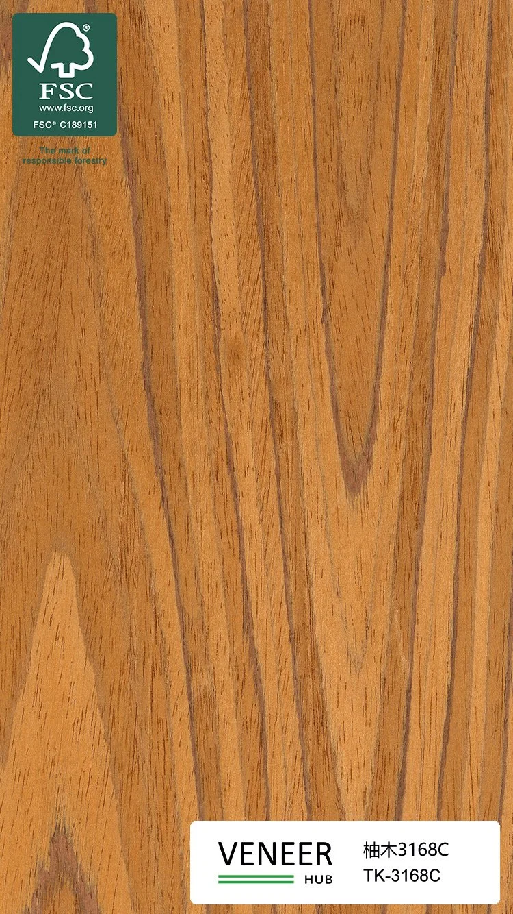 Natürliche Log-like Aussehen Recon Teak Holz Furnier