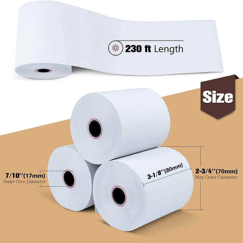 BPA Free Thermal Paper Printer Register Rolls Thermal Paper Tape 80*80mm