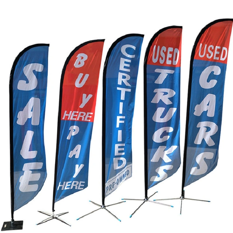 Promotion Feather Flag Flying Flags and Banners Custom Advertising Feather Bow Bali Beach Flagsh