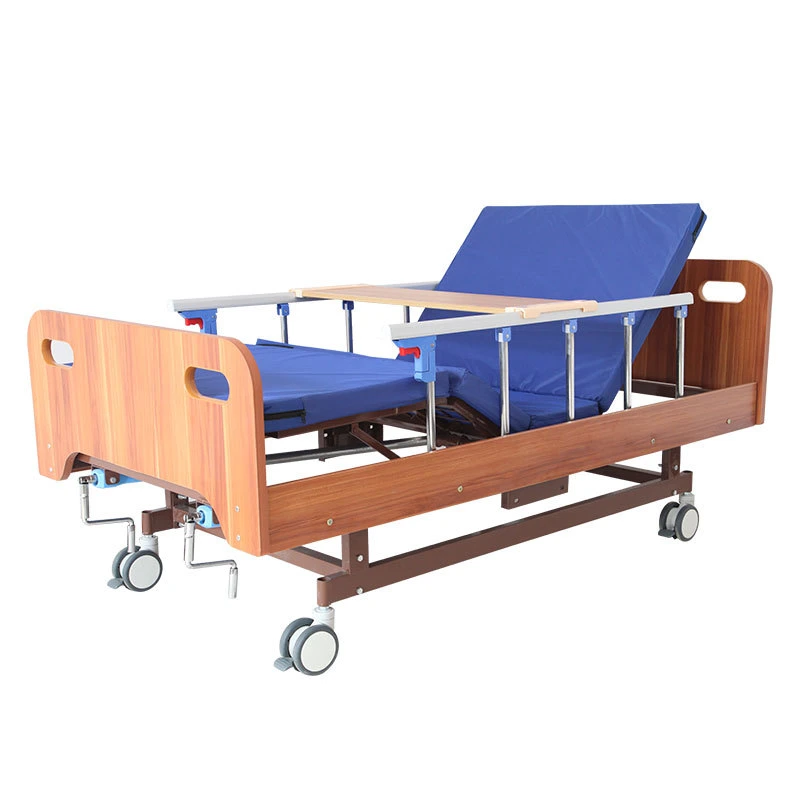 Hospital Furniture Equipment Health Care Steel 2 Cranks Manual Two Function Hospital Beds Medical Bed Price for Elderly