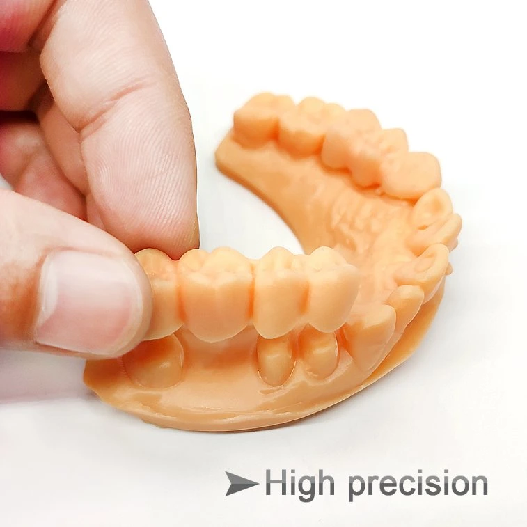 Haute qualité durcissement UV imprimantes 3D de la résine 405nm Modèle de soins dentaires en résine avec rétrécissement inférieur &amp; High Presicion facile de résine de coulée dentaire 1000g