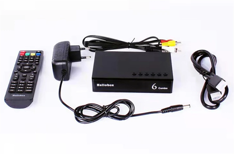 Hellobox 6 Combo Set Top Box H. 265 DVB-S2 DVB-T2/C Auto Biss Auto Powervu Cline Scam+ Satellite Receiver Set Top Box