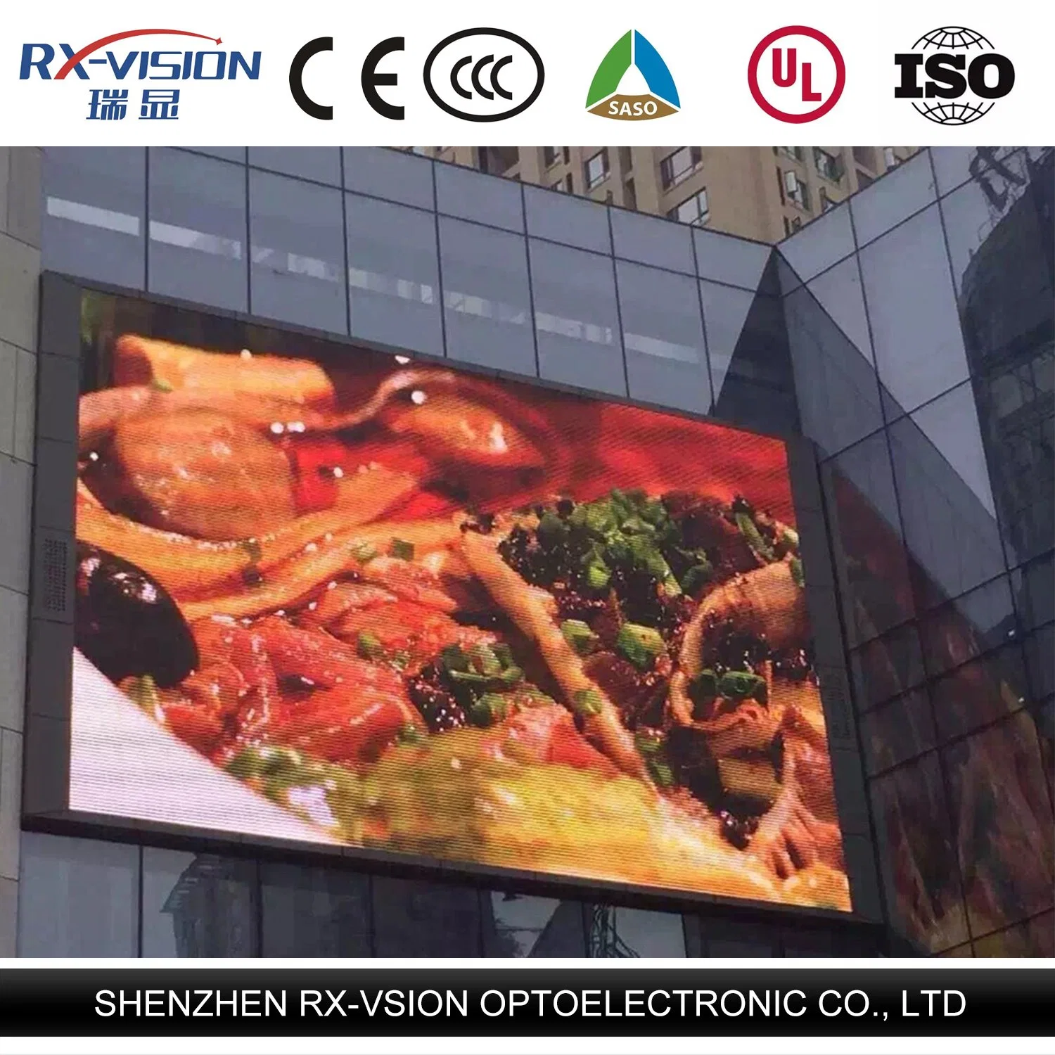 Comercio al por mayor en el exterior gran pantalla LED digital vallas de publicidad