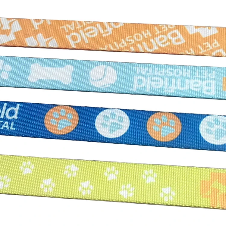 Custom Heat Transfer Printing Polyester Tape for Pet Accessories