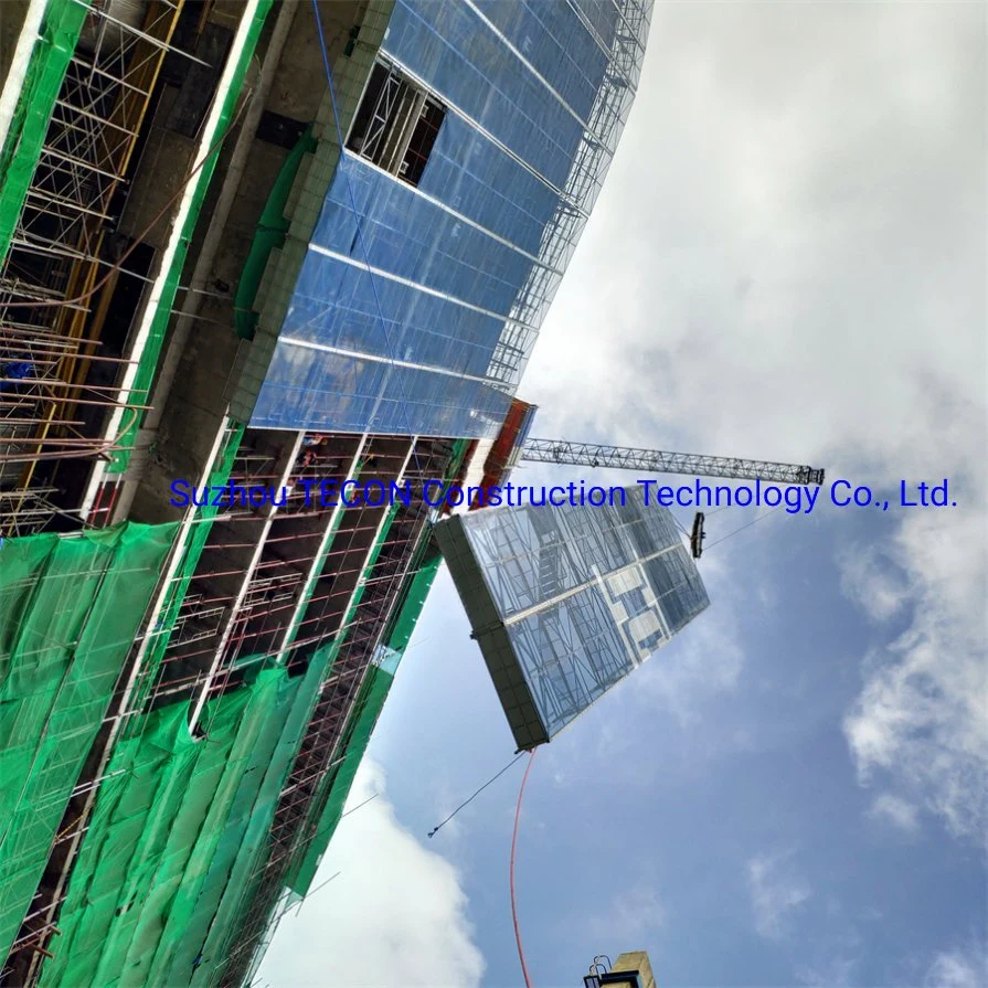 Tecon Self Climbing Scaffolding with Multiple Working Decks and Safety Access