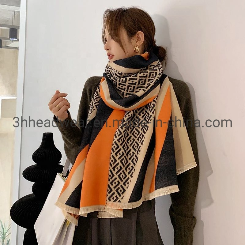 Woven Scarf Custom Logo 230327-17