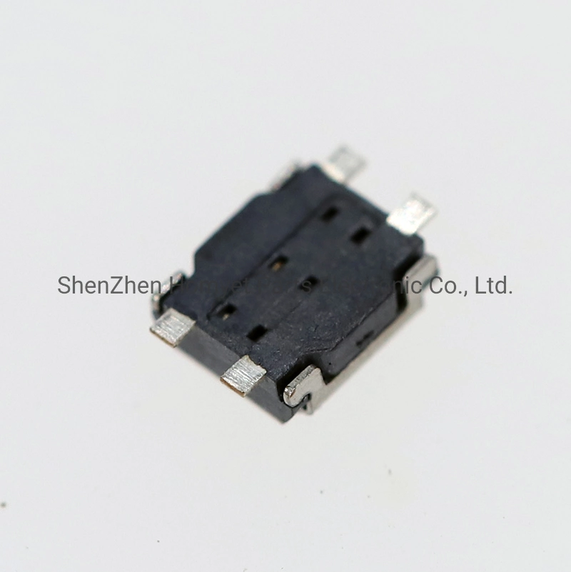 China Hochwertige Hersteller Touch Switch 3X4X2.0 Patch Four Leg Patch Pflaumenblüte Tact Switch mit 3,5 * 4,6 * 2,5mm vier Pin schwarz Basis weiße Taste SMD