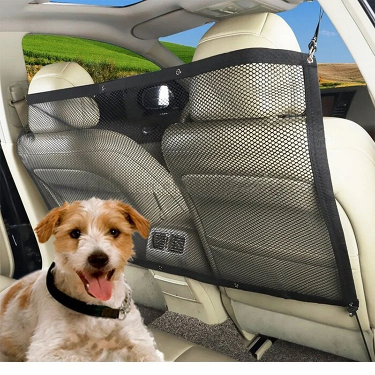 Pet Car Barriere Mesh Rücksitze Net Carry Safety Travel Schutznetz