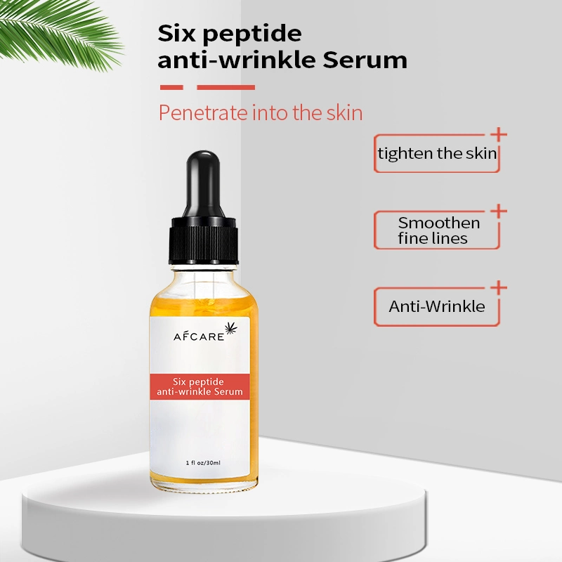 30ml de ácido hialurónico Hexapeptide cremas antienvejecimiento Anti-Wrinkle suero de la piel facial las delicias de suero para quitar manchas