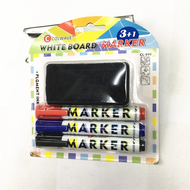 3PK Whiteboard Marker Pen Dry Erase Pen mit Pinsel Promotional Geschenk