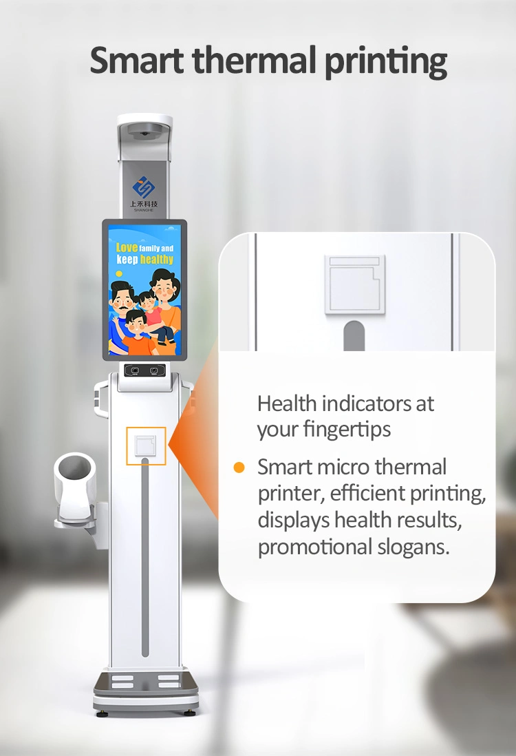 SH-P10 Medical Health and Fitness Tracker Body Composition Monitor Health Kiosco de control