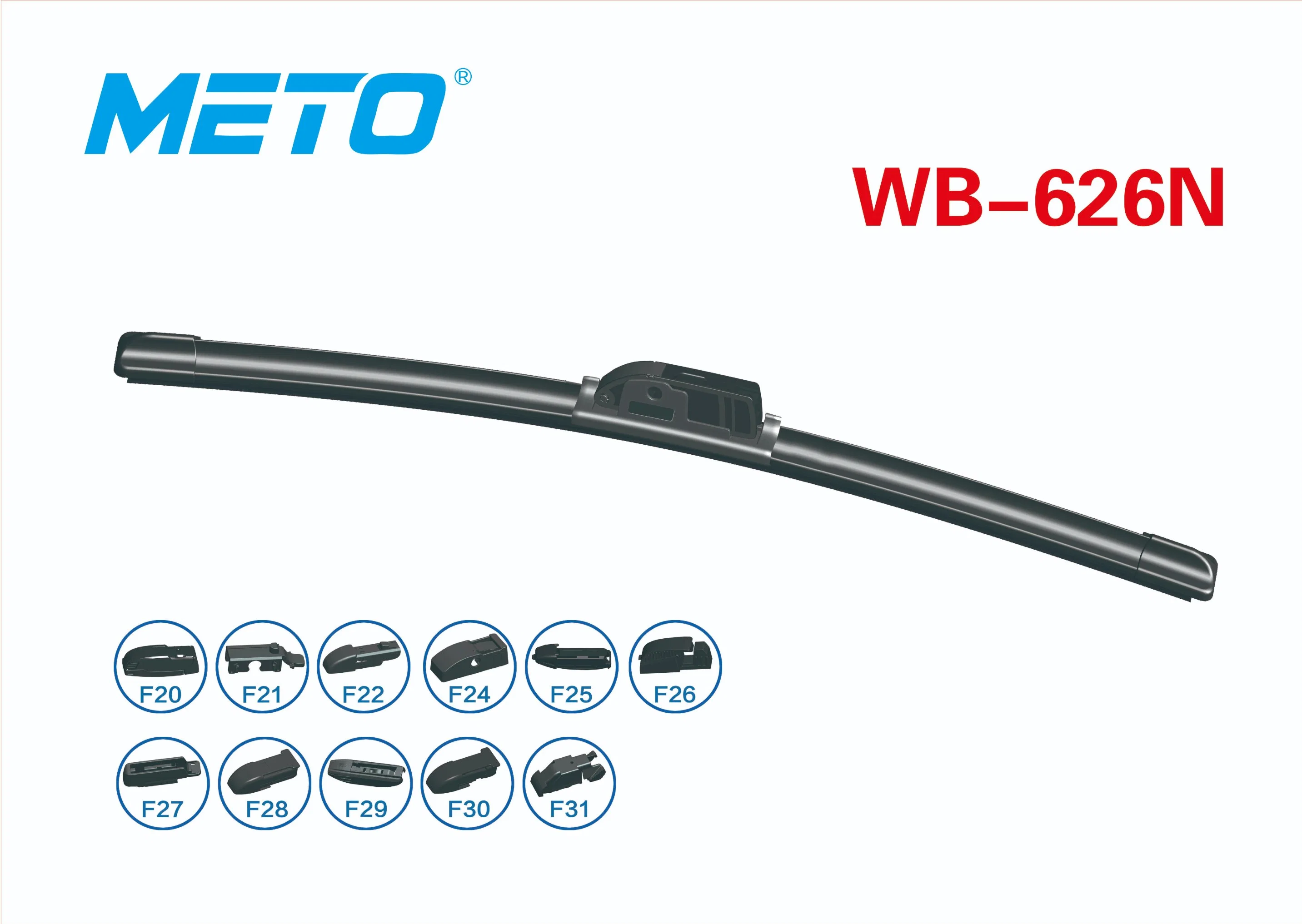 Windshield Wiper Blade Universal Wiper Blade with Natural Rubber