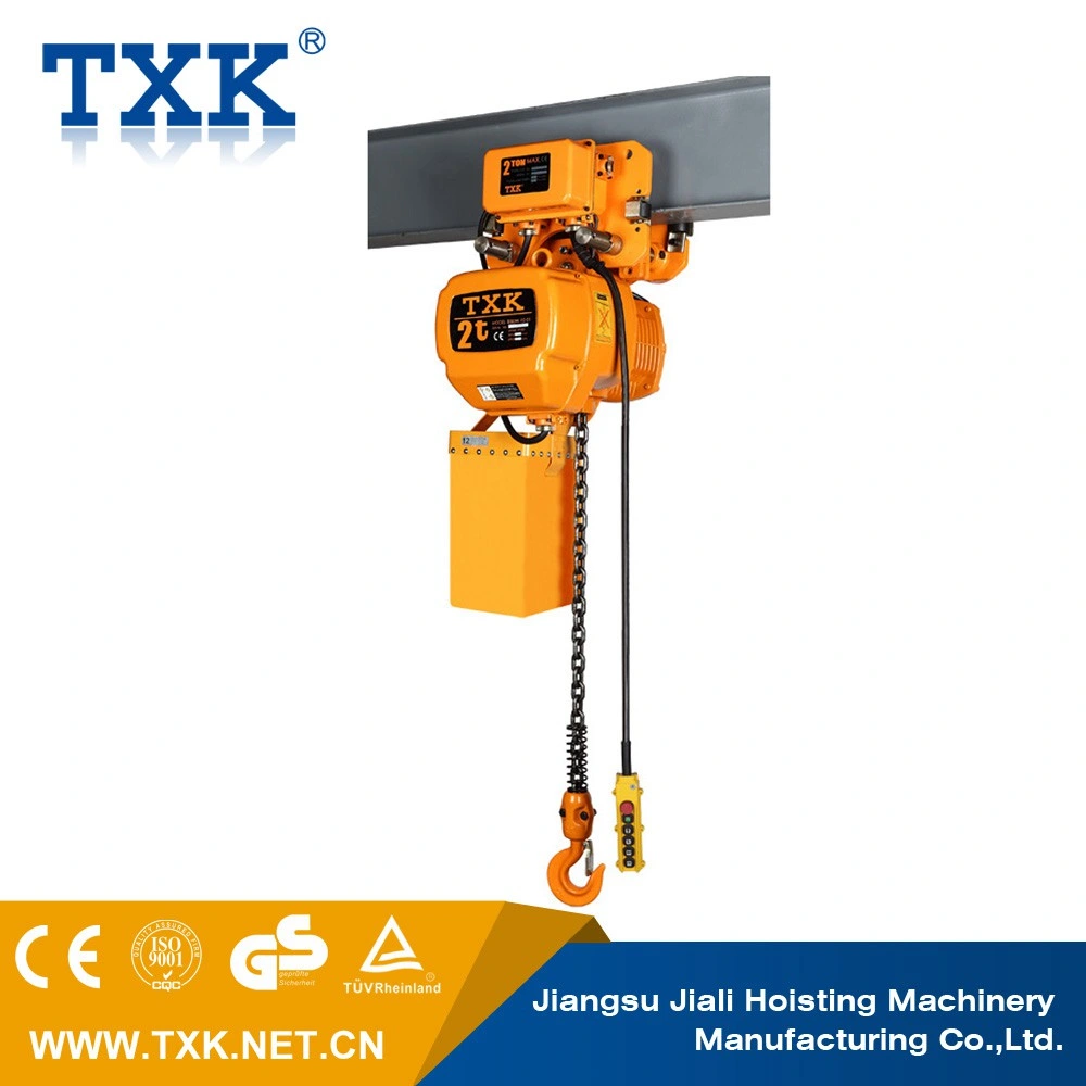 2 Ton Trolley Running Electric Chain Hoist for Material Handling