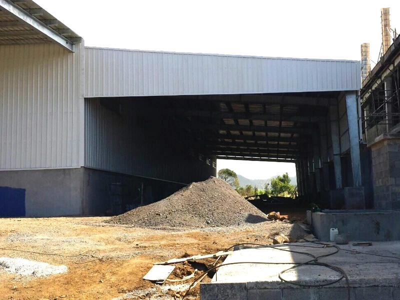 HDG Hot Dipped Galvanized Pre Engineered Prefab Steel Framed Storage Warehouse