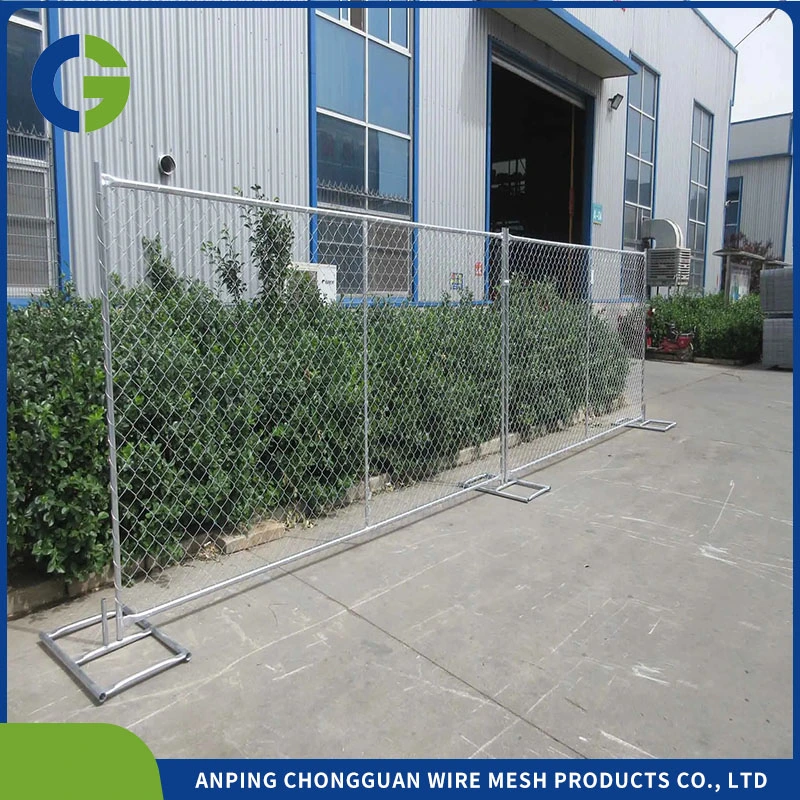 Hight Quality Galvanized & Powder Coated Temporary Fence Canada Construction Site Fencing Site Barrier