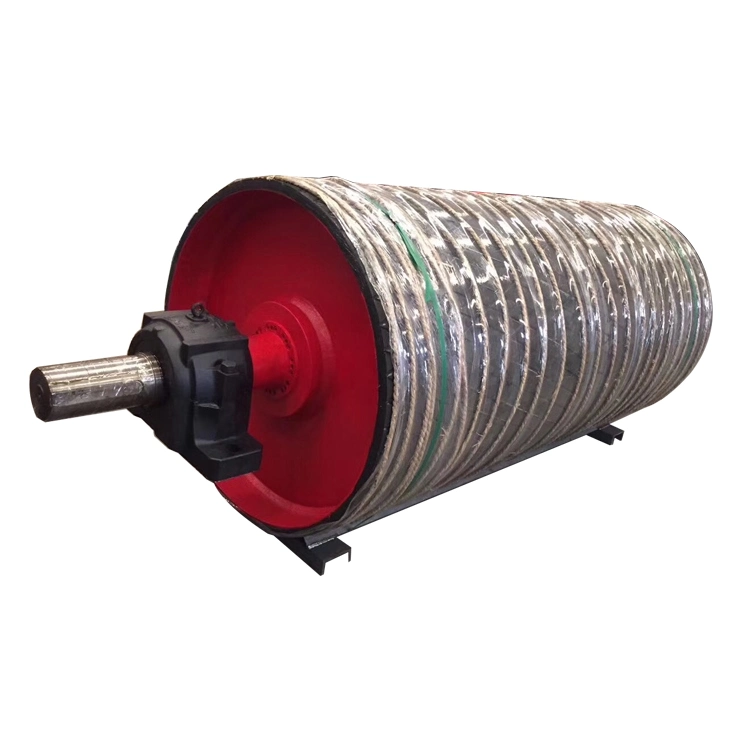 Belt Conveyor Steel Drum Pulley with Rubber Tail Pulley