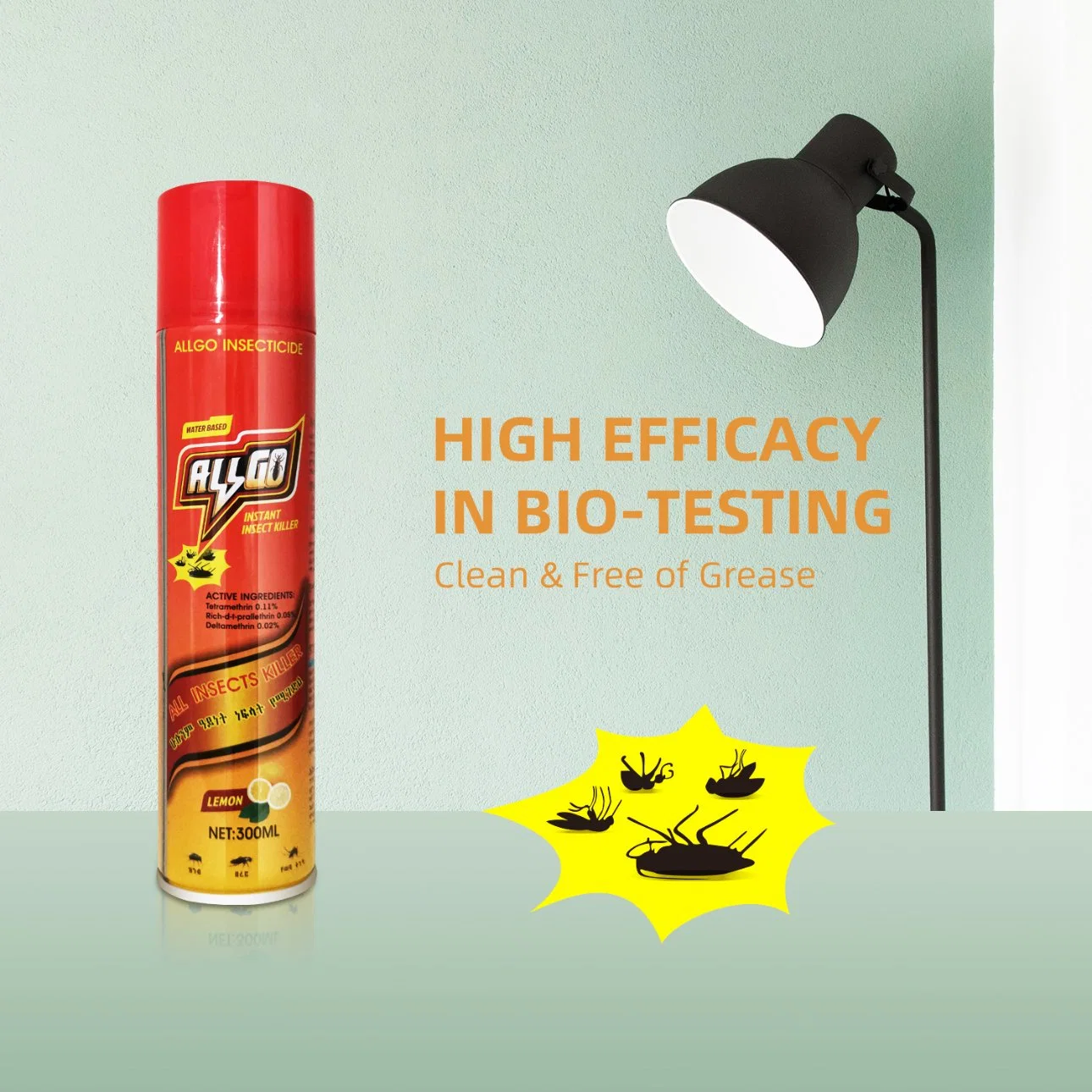 Allgo OEM ODM Wholesale/Supplier Efficacy Tested Water Based Insecticide Spray Factory Supplier