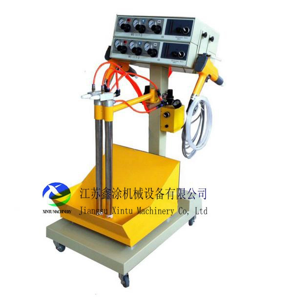 Box Feeder Double Guns of Electrostatic Powder Painting Coating Machine Supplier for Fast Color Changes