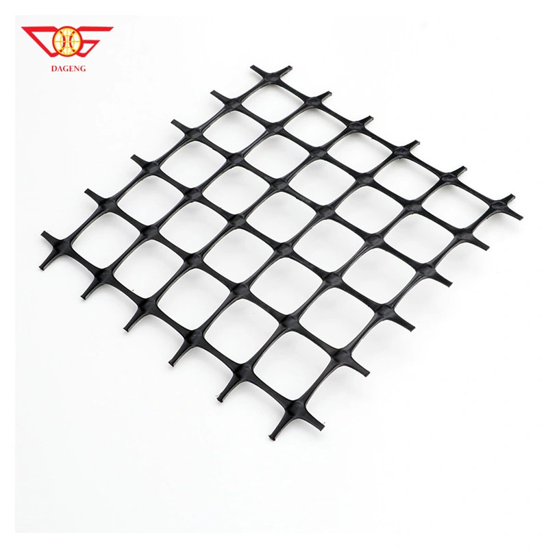 Tensile de alta resistencia HDPE PP plástico Biaxial Negro Geogrid para Suelo Road Estabilización de carreteras Hot Sale