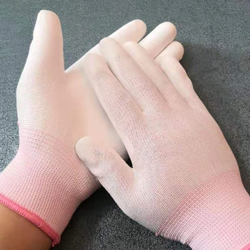 White Anti-Static and Dust-Free Rubber Immersion Protective Gloves