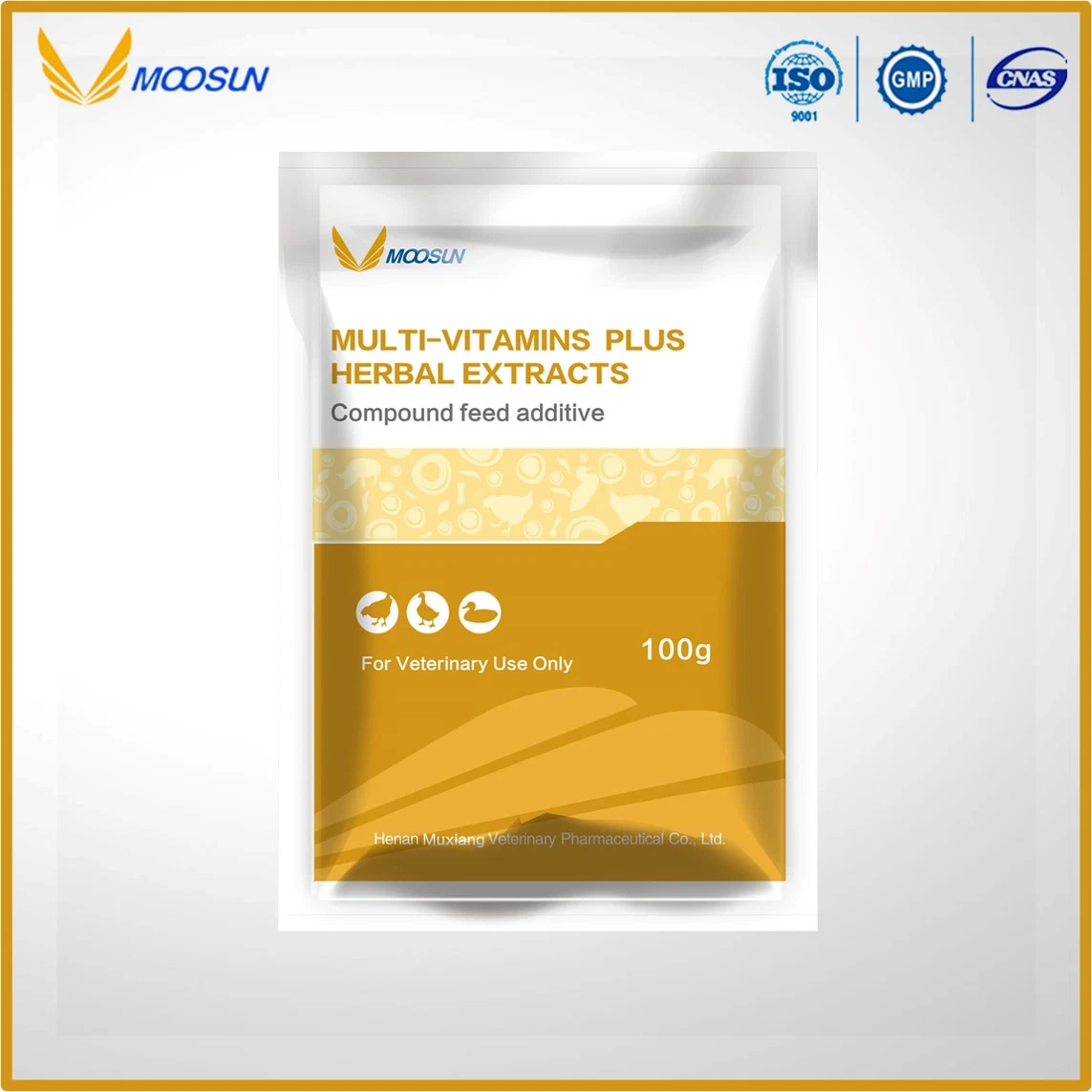 GMP Factory Feed Additives Multivitamins Plus Herbal Extracts for Animals Use with ISO