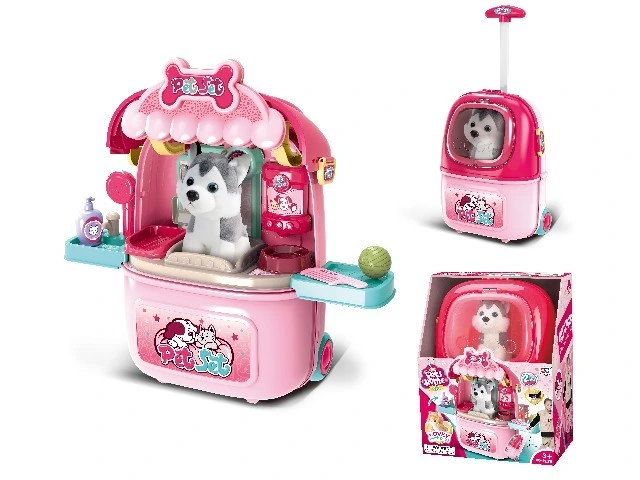 Child Funny Pet Care Play Set Kids Pretend Play Toys Pet House Toys