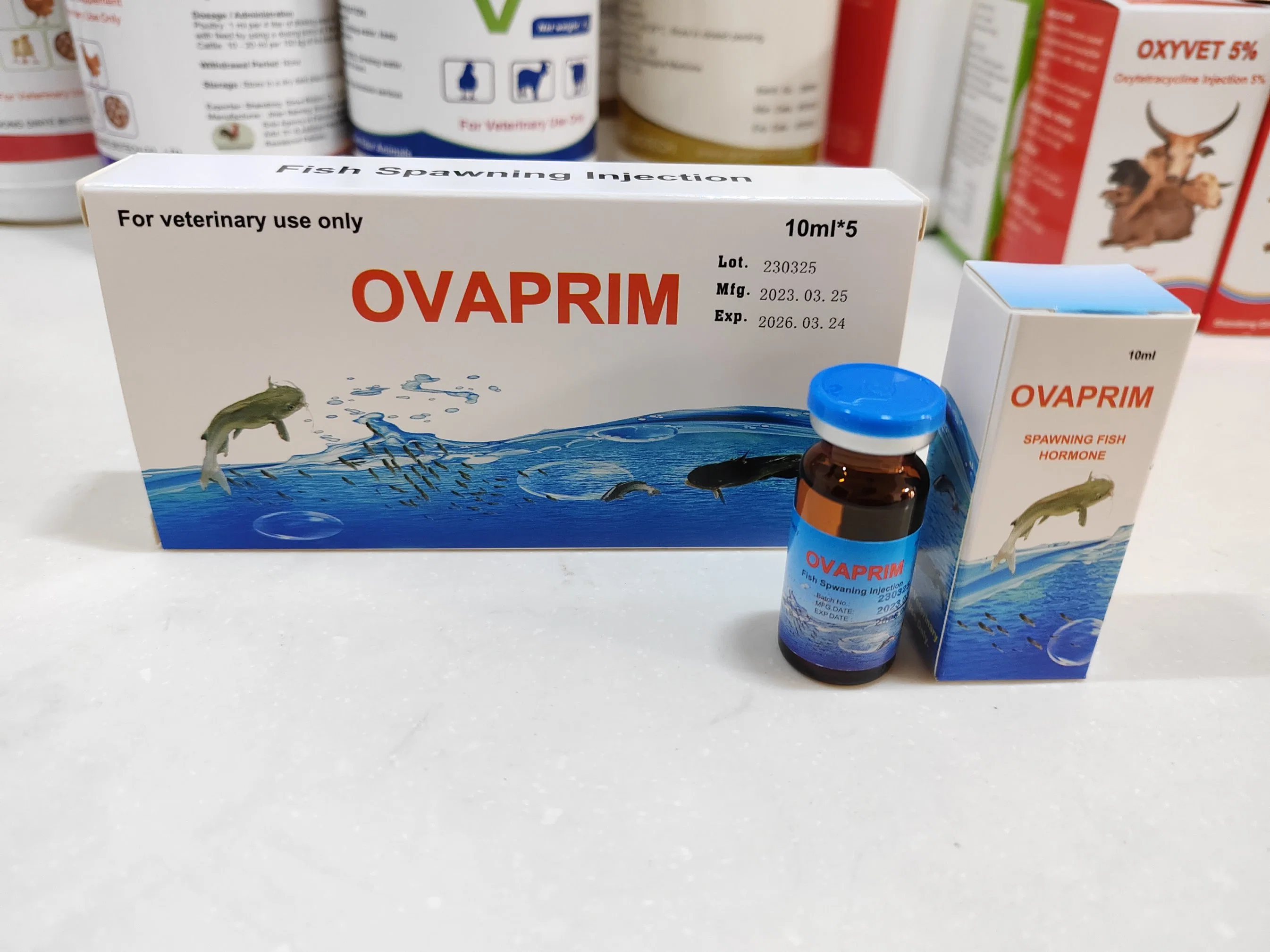 Ovaprim Spawning Fish Hormone for Chinook Salmon Catfish Bluegill Trout Spawning Ovulin