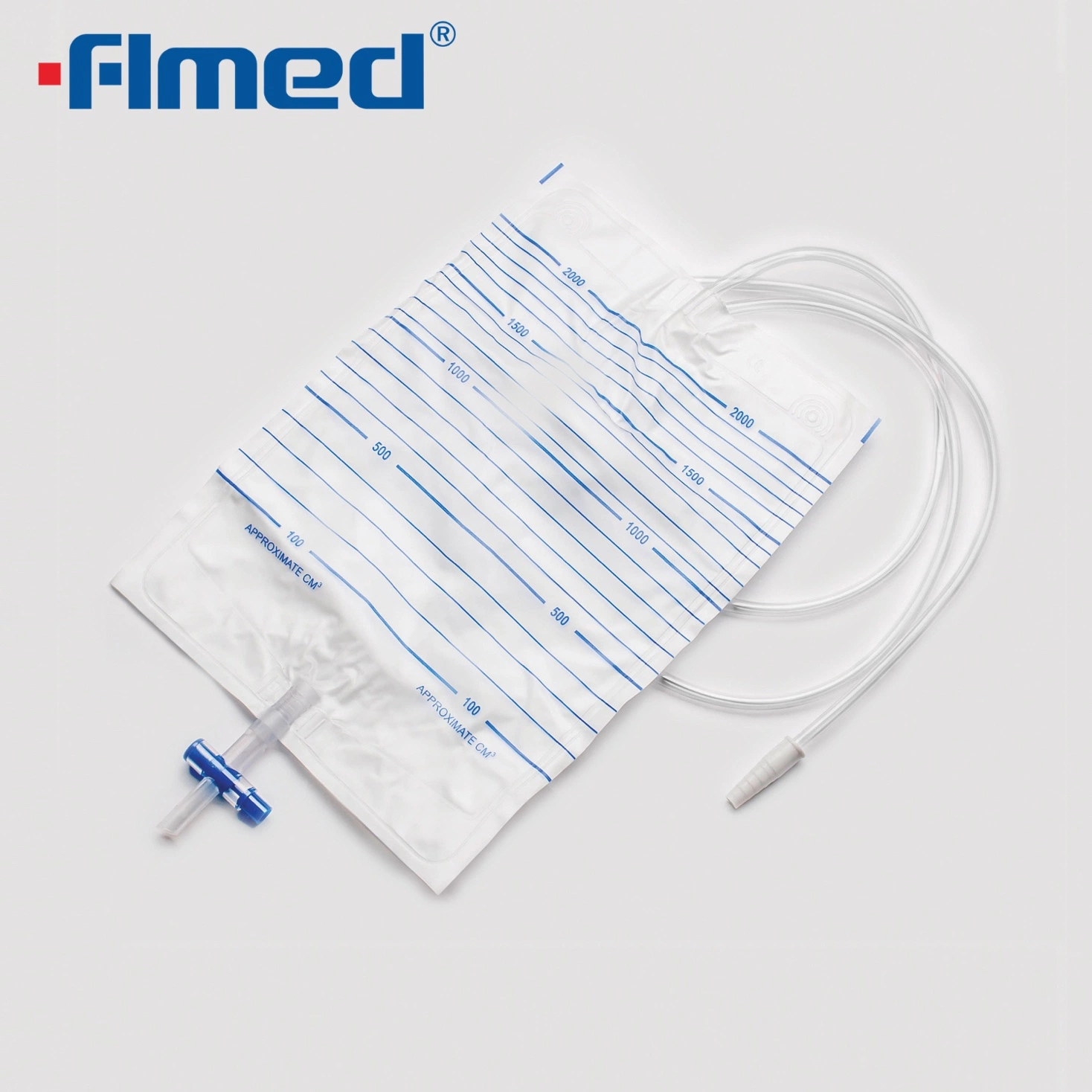 Medical Supply Basic Urine Bag 2000ml 90cm Tube