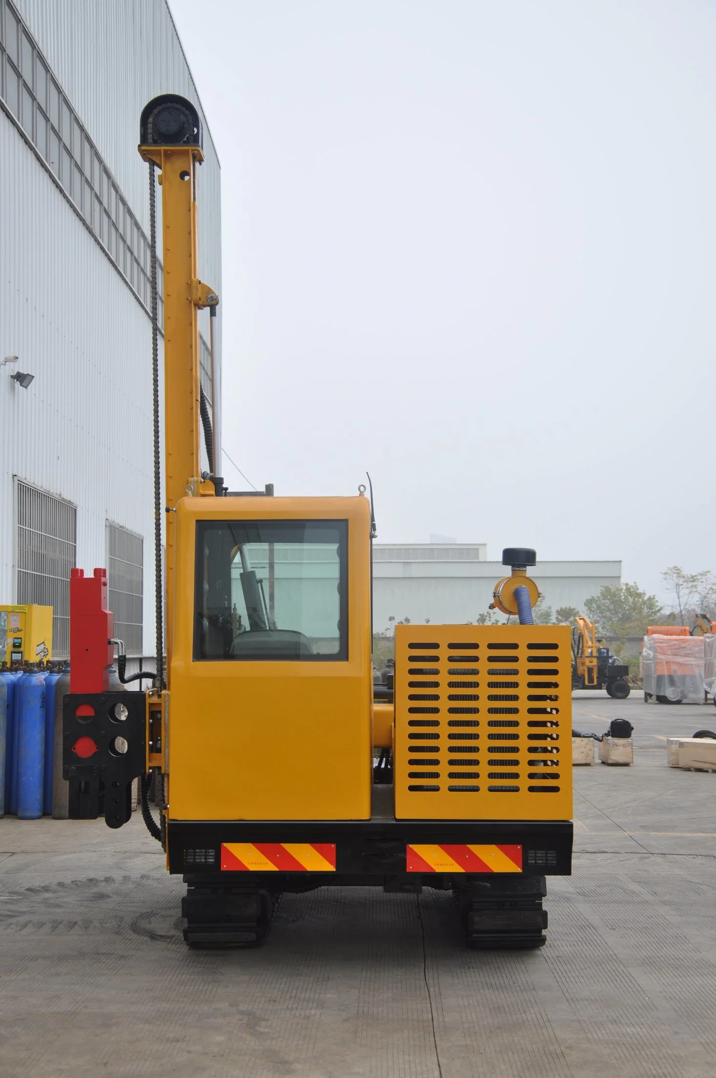 Highway Guardrail Hydraulic Auger Drilling Machine for Road Construction