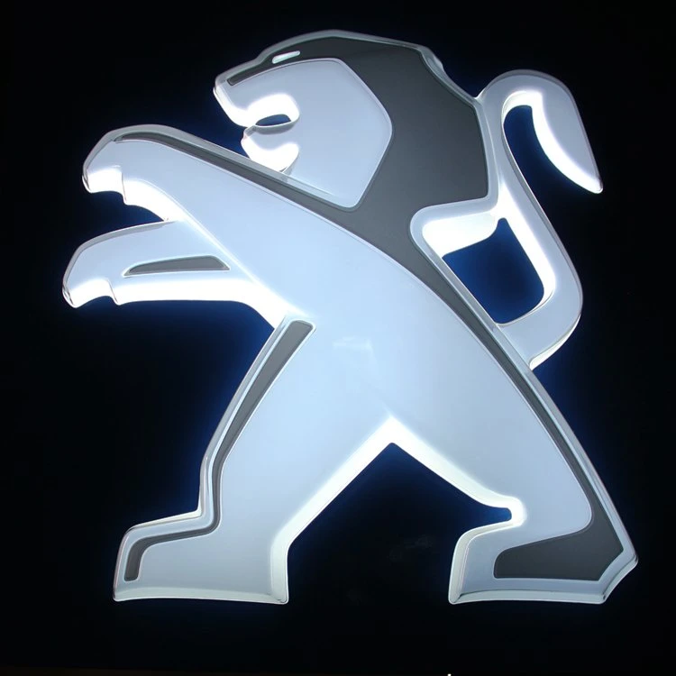 Professional Custom High quality/High cost performance 3D Acrylic LED Auto Car Logo Sign