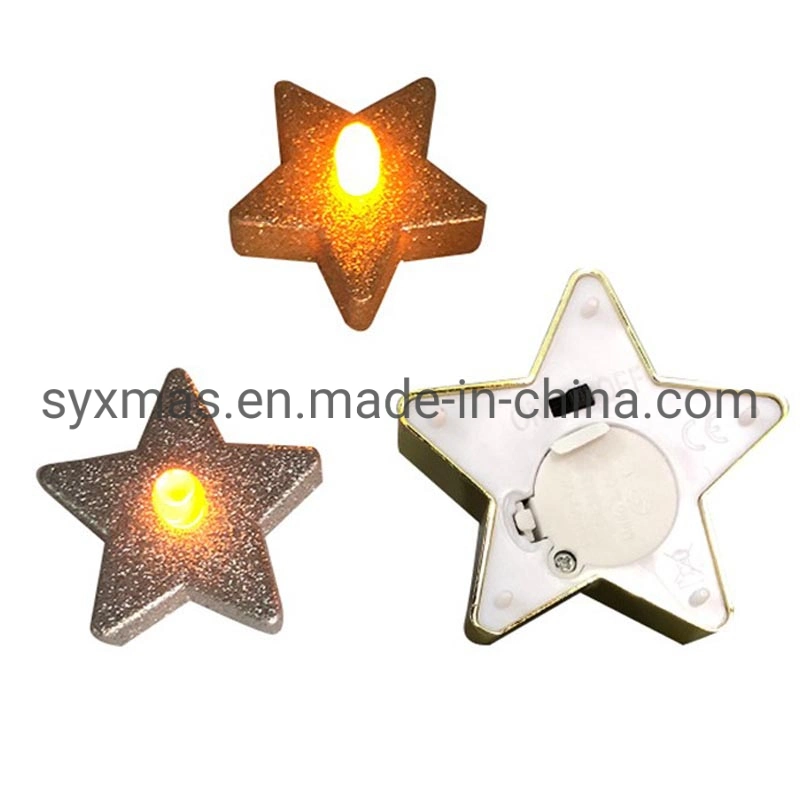 Wholesale/Supplier Christmas Star Shape LED Tea Light