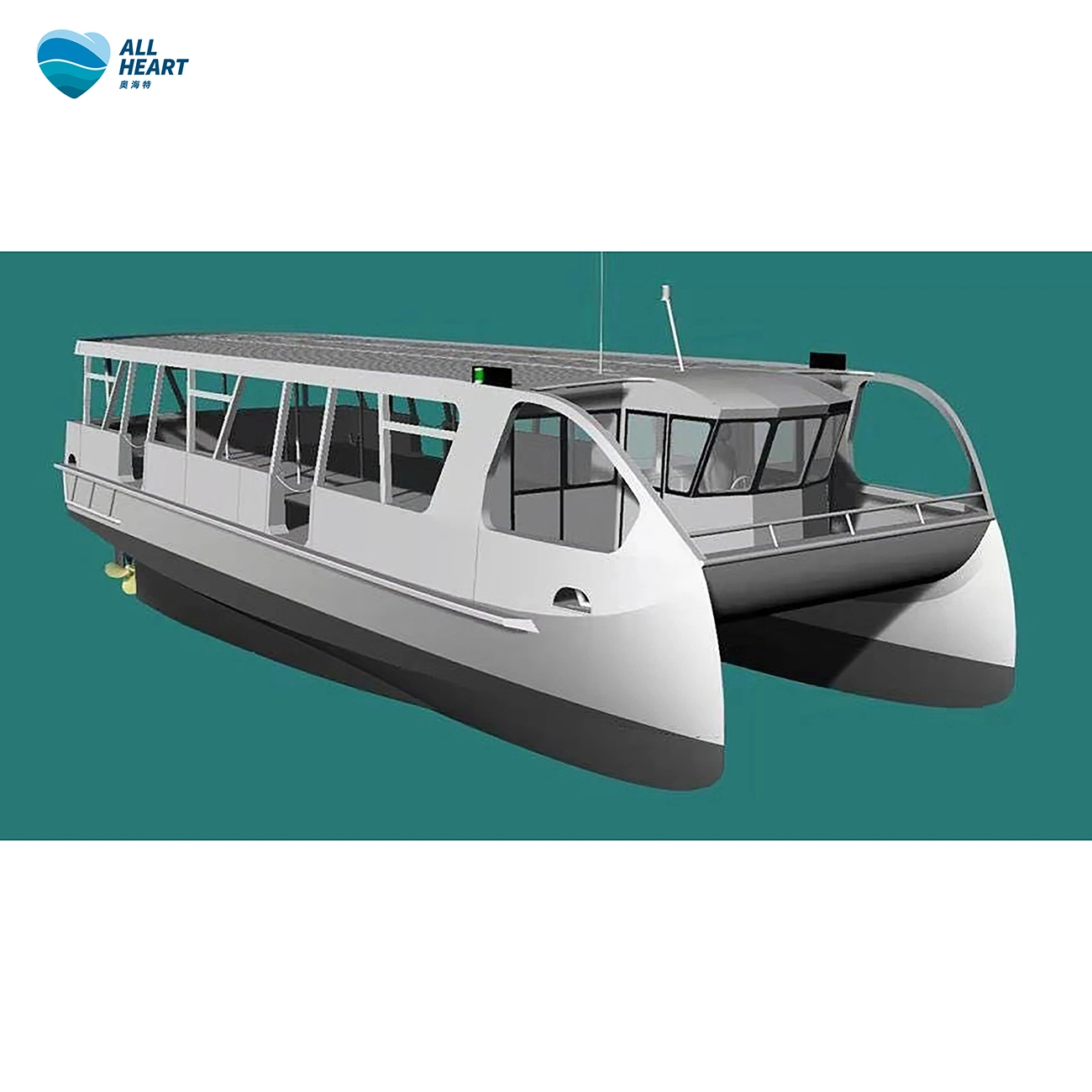 Bateau de passagers en aluminium professionnel 14m Catamaran Ferry de Allheart Marine