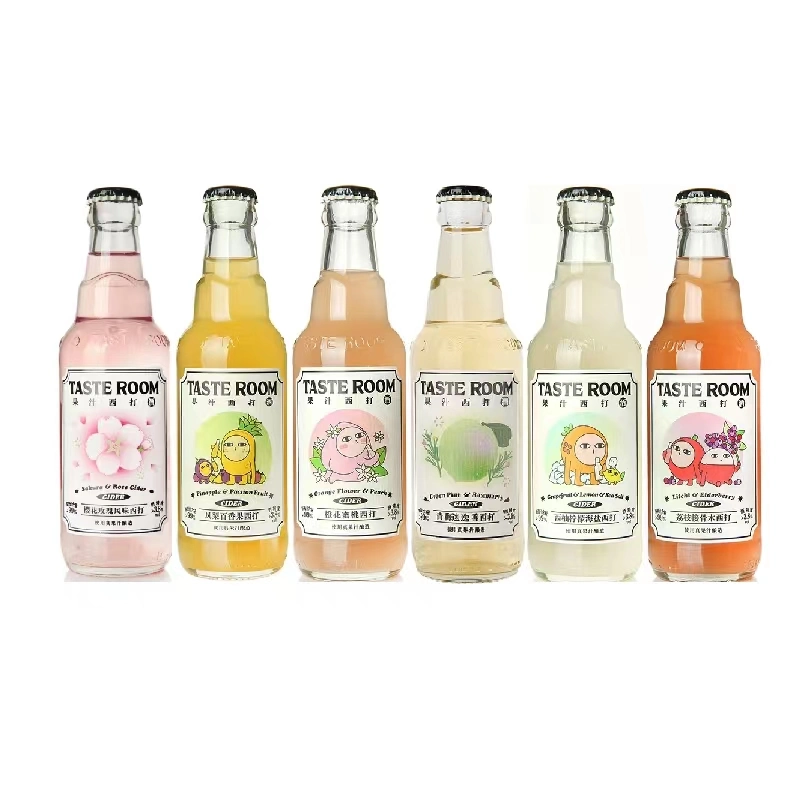 OEM Glass Bottle 230ml Alcoholic Beverage Pineapple & Passion Furite Cider /Hard Soda/Export