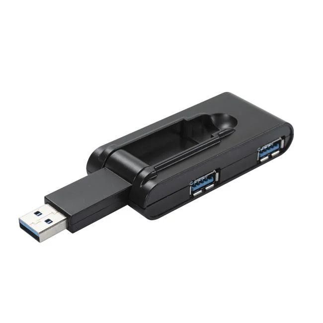 محور مهايئ خارجي USB 3.0 محمول عالي السرعة رباعي المنافذ