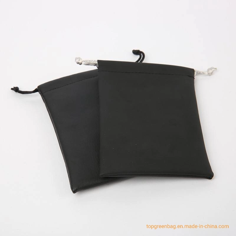 Custom PU Leather Pouch Jewelry Packaging Bag with Gift Box Jewellery