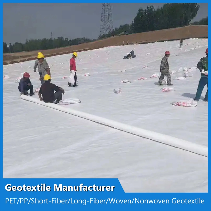 Constructional Material Filament Spunbond PP Nonwoven Geotextile for Road Highway Railway Slope Tunnel Construction