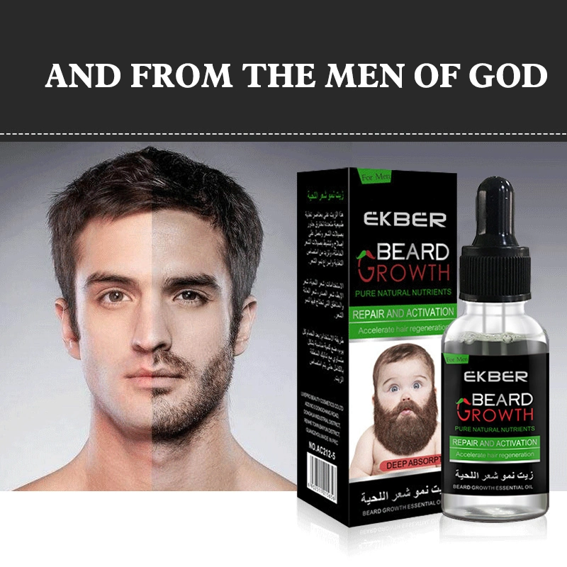 Alta calidad 100% puro Natural Organic Hair Growth aceite esencial Mejor pelo de aceite de crecimiento de barba para los hombres
