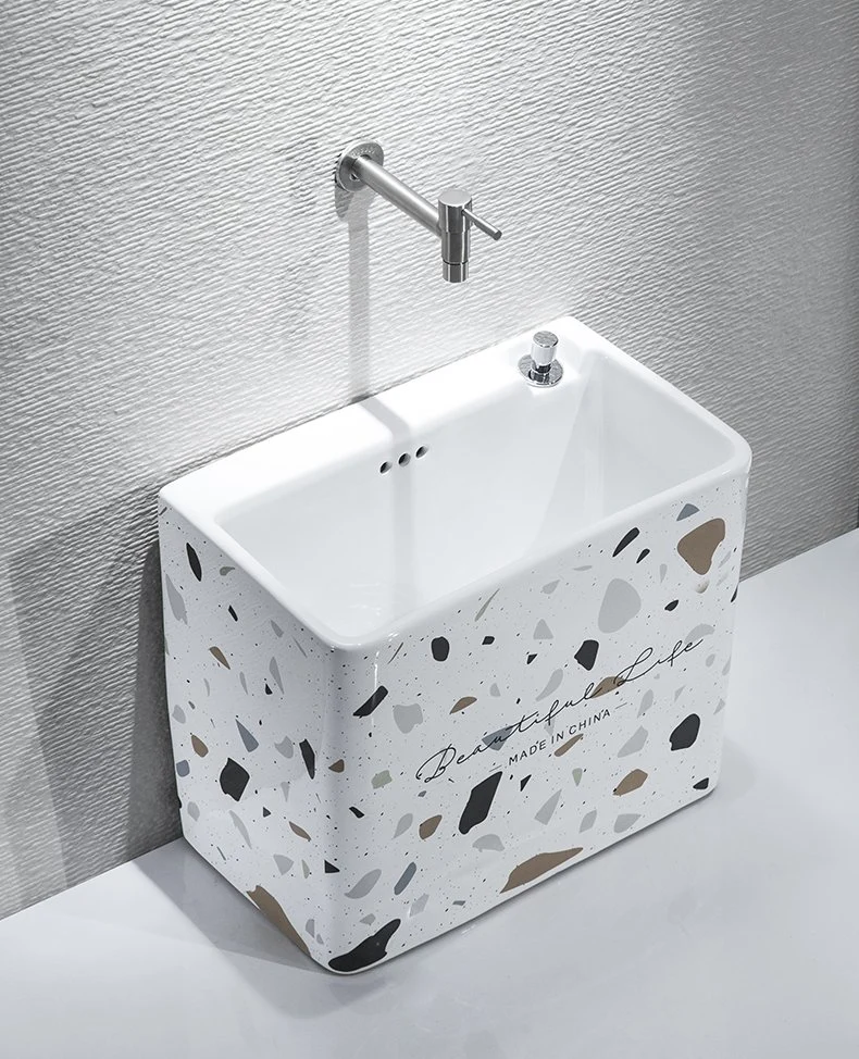 Balcón Piscina rectangular Mop con patron de decoración cuarto de baño Bañera Mop bloque anti lavabo de pie la rápida eliminación de aguas residuales rp bañera