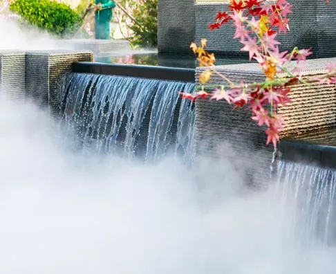 Outdoor Pool Water Mist Fountain Music Dance Features with Fog Equipment