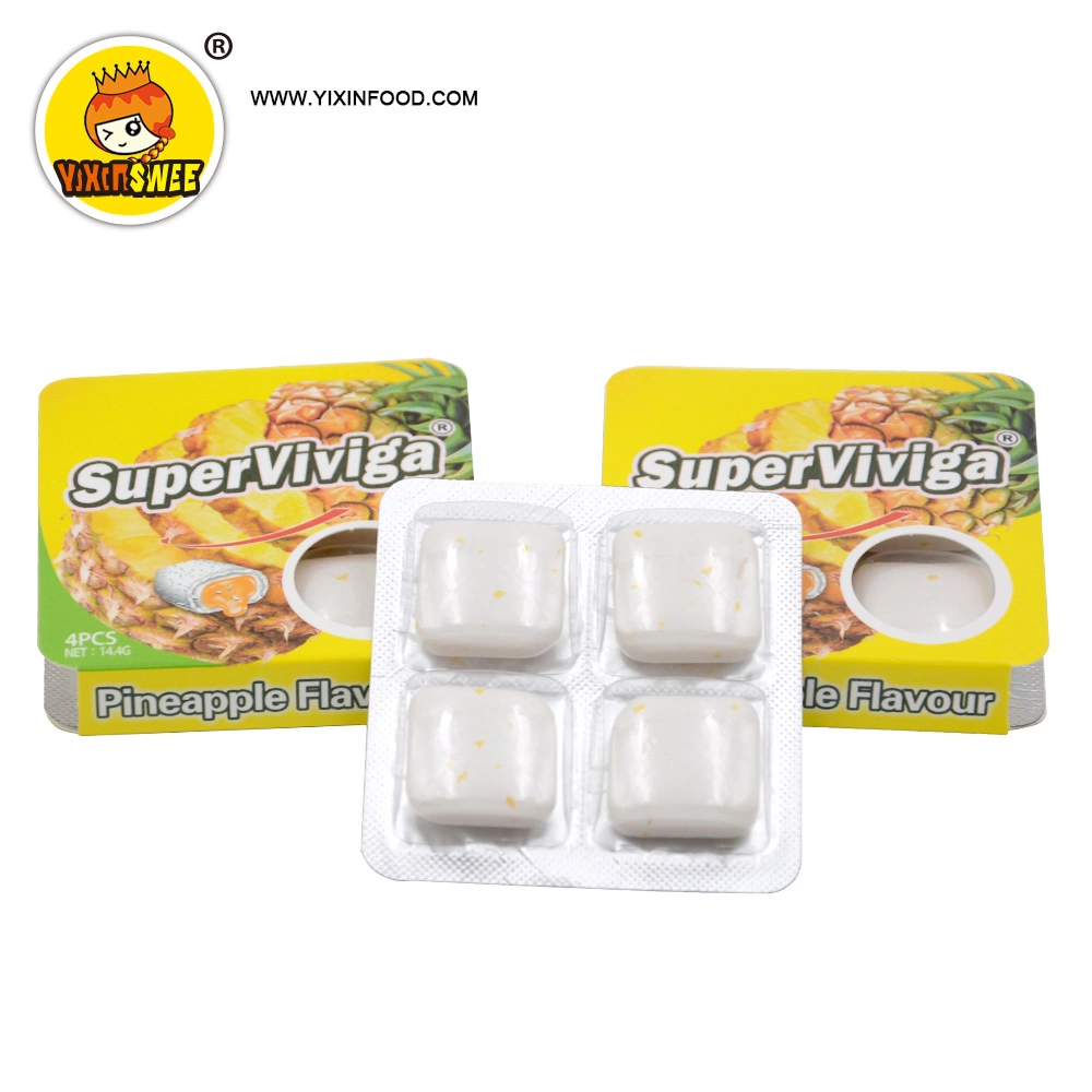 Factory Wholesale Halal Pineapple Flavor Chewing Gum with Cheap Price