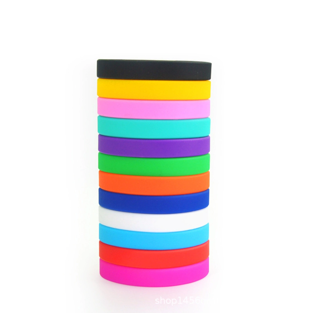 Fast Delivery Free Sample Wrist Band Custom Color Silicone Rubber Wristbands Bracelet for Promotion Gifts
