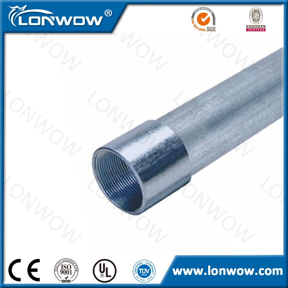 Galvanized Steel Pipe IMC with Threaded End and Coupling