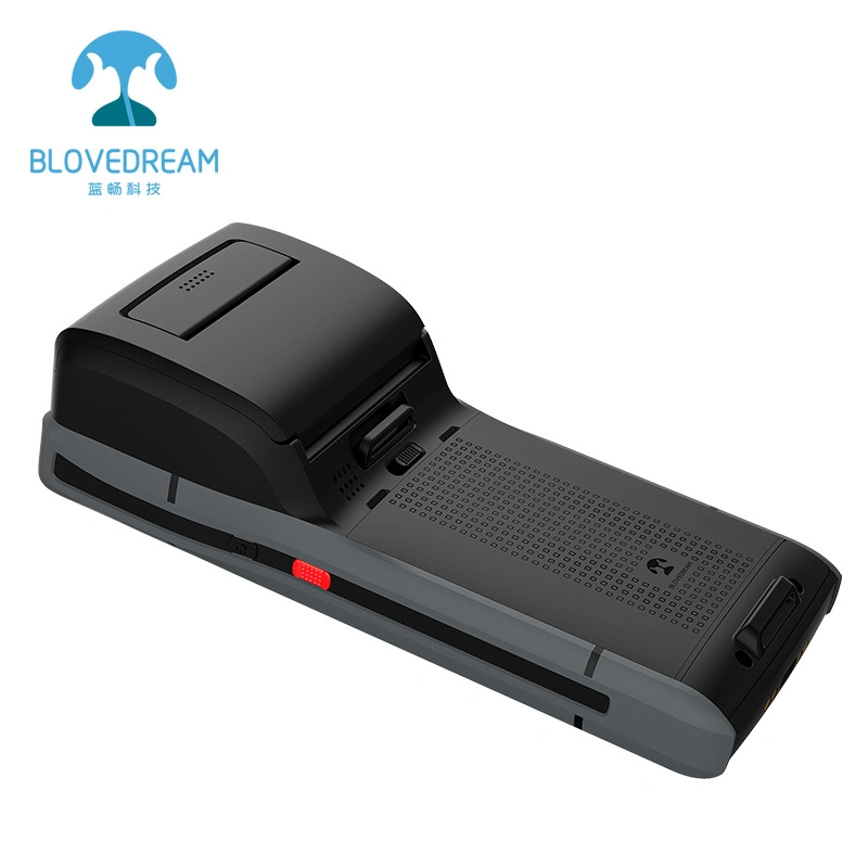 Blovedream Handheld Wireless Rugged PDA Android with Qr Code Barcode Scanner Thermal Printer