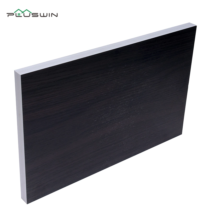 Flat Decoration Parts 1220X2440mm Black Wood Plastic Profile Decorative PVC Celuka Board