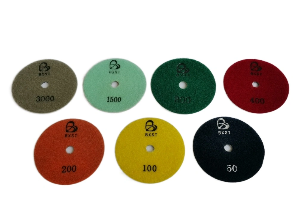 Blue, Green, Yellow, Gray, Red Diamond Polishing Pads for Marble for Car Bodies