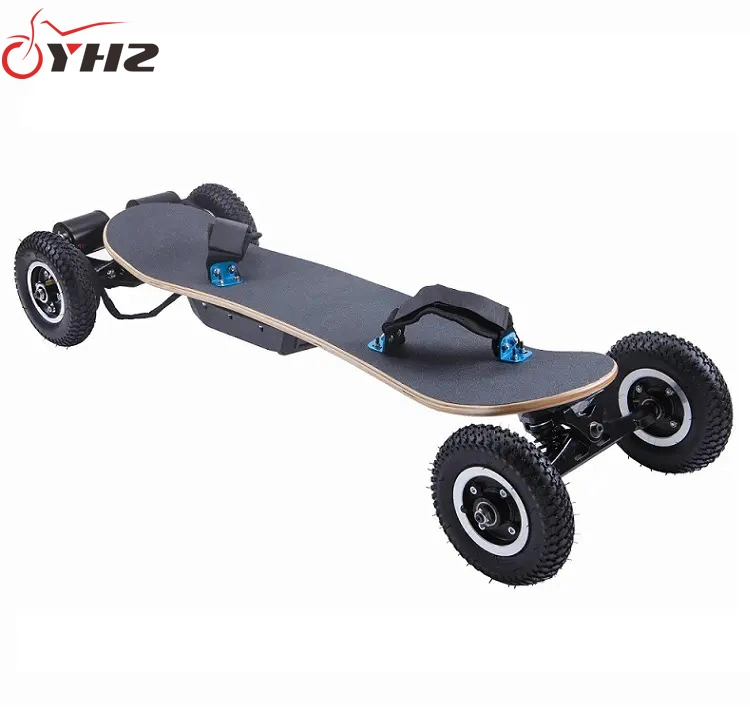 4-PU-Wheels Offroad Bambú Skateboard con Control remoto eléctrico Skateboard