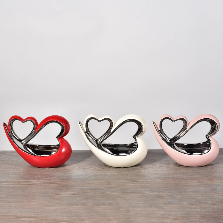 Wholesale/Supplier Heart Decoration Ceramic Home Handicraft Item