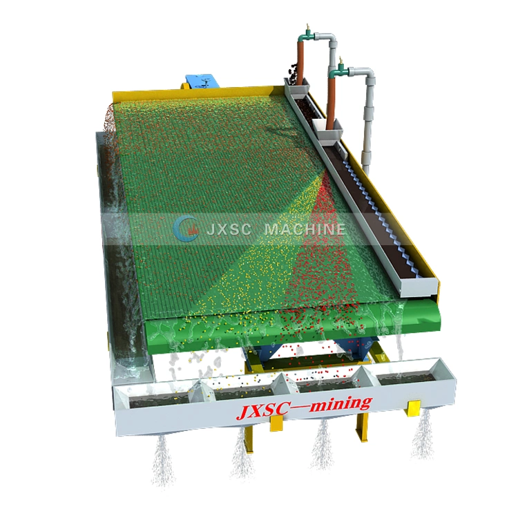 El procesamiento de la minería separador de mineral de procesamiento de oro mesa vibradora