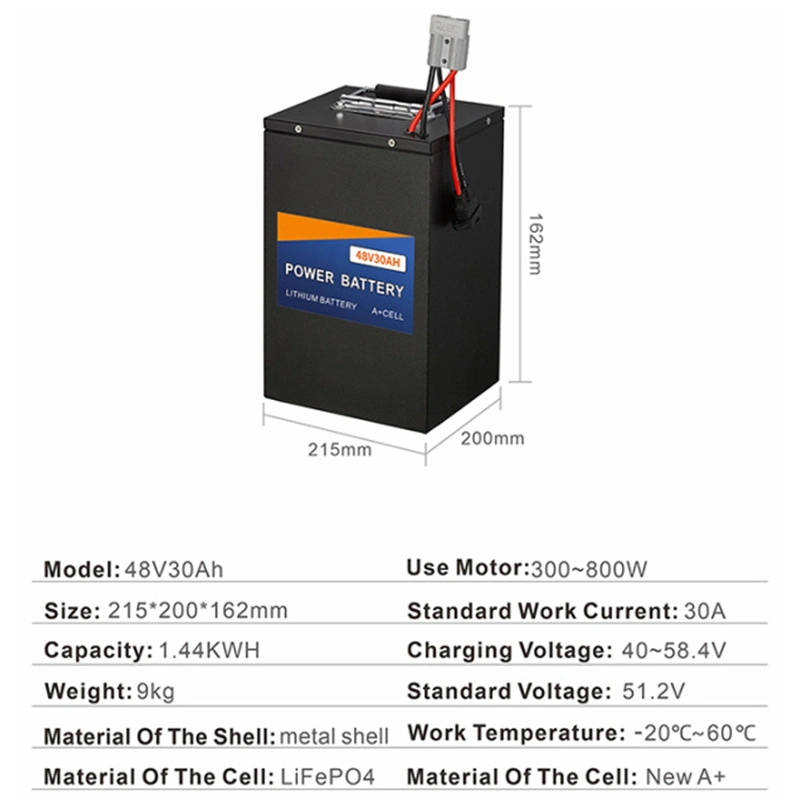 48V 30ah 50ah 100ah Electric Vehicle Bike Lithium Ion Battery